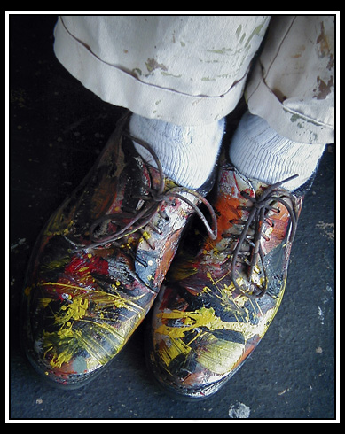 muralist's shoes